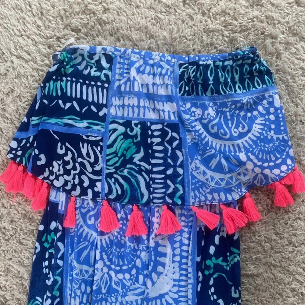Excellent condition Lilly Pulitzer Meridian Midi Dress Small in indigo leid back - Picture 4 of 6